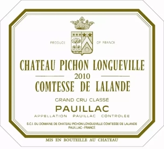 Château Pichon Longueville Comtesse de Lalande 2010