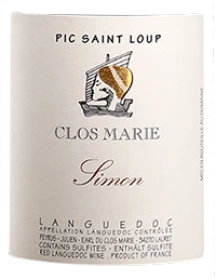 simon 2018 clos marie aoc pic saint loup