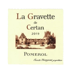 la gravette de certan 2019 pomerol