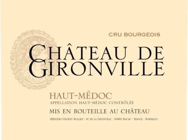 chateau de gironville 2014 haut medoc